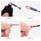 Pinceau à double pointe pour nail art avec spatule