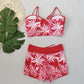 👙 Offre spéciale à durée limitée💞 Ensemble maillot de bain deux pièces imprimé – Nouveau design 2026 – Tissu extensible, séchage rapide – parfait pour la plage ou la piscine – look tendance et confortable ☀️🌊