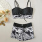 👙 Offre spéciale à durée limitée💞 Ensemble maillot de bain deux pièces imprimé – Nouveau design 2026 – Tissu extensible, séchage rapide – parfait pour la plage ou la piscine – look tendance et confortable ☀️🌊