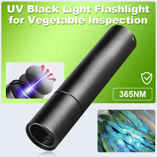 🖤 50% de réduction🔦🌿 Lampe UV à lumière noire pour inspection des légumes