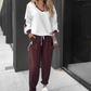 🍁NEW HOT SALE🔥Ensemble sweat à capuche et pantalon de jogging à blocs de couleurs