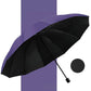 ☔ Grand parapluie pliable et résistant au vent à 12 baleines