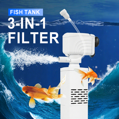 🔥Stock limité disponible 50% de réduction🔥💦Filtre 3 en 1 pour aquarium – filtration, oxygénation et pompage de l'eau🐠