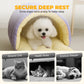 📢52% de réduction！！！ 🐶🐱Chaleur, confort douillet, niche en peluche pour animaux domestiques