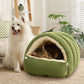 📢52% de réduction！！！ 🐶🐱Chaleur, confort douillet, niche en peluche pour animaux domestiques