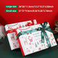 Boîte cadeau de Noël avec couvercle et ruban
