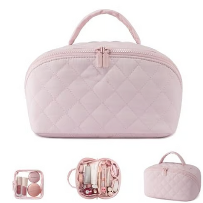 💜Vente directe d'usine💜Trousse à maquillage portable grande capacité avec poignée