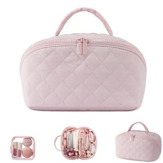 💜Vente directe d'usine💜Trousse à maquillage portable grande capacité avec poignée