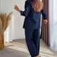 ⏳55 % de réduction pour une durée limitée⏰ Ensemble 2 pièces classique pour femme comprenant un blazer et un pantalon🧥👖