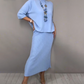 ⏳Spécial à durée limitée⏰Ensemble 2 pièces élégant composé d'un pull en maille et d'une jupe midi👚👗