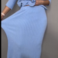 ⏳Spécial à durée limitée⏰Ensemble 2 pièces élégant composé d'un pull en maille et d'une jupe midi👚👗