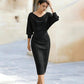 🌟 Offre à durée limitée : 55 % de réduction 💃 Robe élégante et amincissante pour femme | Coupe élégante et silhouette flatteuse ✨