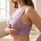 Soutien-gorge sans armatures en dentelle à maintien élevé pour femme