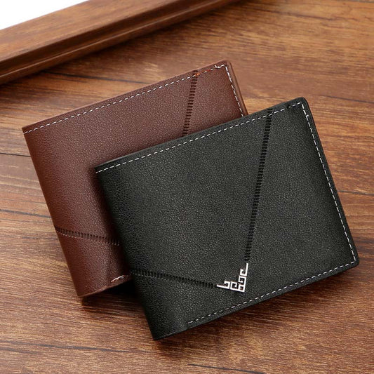 Portefeuille classique fin et portable pour homme