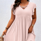 👗56% de réduction💞 Robe femme col V à volants – Élégante, cintrée & polyvalente – Parfaite pour le bureau, les brunchs ou les rendez-vous romantiques – chic et féminine 🌸