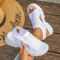 ⏳Promotion de dernière minute🔥🔥Sandales en maille respirante pour femme, avec semelles épaisses et soutien de la voûte plantaire