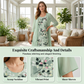 🏆Offre spéciale à durée limitée🔥Élégant ensemble 2 pièces composé d'une robe en mousseline et d'un cardigan pour femme🌸L'imprimé parfait🌸