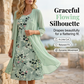 🏆Offre spéciale à durée limitée🔥Élégant ensemble 2 pièces composé d'une robe en mousseline et d'un cardigan pour femme🌸L'imprimé parfait🌸