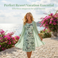 🏆Offre spéciale à durée limitée🔥Élégant ensemble 2 pièces composé d'une robe en mousseline et d'un cardigan pour femme🌸L'imprimé parfait🌸