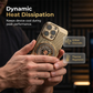 📱 Coque de téléphone magnétique avec anneau rotatif et dissipation thermique