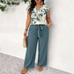 💖 Ensemble deux pièces élégant et confortable : haut imprimé et pantalon large 💖