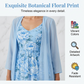 🌸👗Ensemble deux pièces élégant pour femme : robe à motifs floraux – Un style parfait et raffiné✨