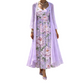 🌸👗Ensemble deux pièces élégant pour femme : robe à motifs floraux – Un style parfait et raffiné✨