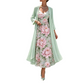 🌸👗Ensemble deux pièces élégant pour femme : robe à motifs floraux – Un style parfait et raffiné✨