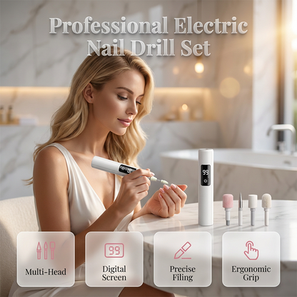 💅✨ 55 % DE RÉDUCTION ! 💞Lime à ongles électrique professionnelle – Lisse les ongles épais, affichage de 99 vitesses. Plusieurs embouts pour modeler et polir. Un salon de beauté à domicile ! 🌟💎