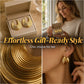 🔥Nouveautés et best-sellers – Boucles d'oreilles créoles texturées pour femme💫