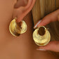 🔥Nouveautés et best-sellers – Boucles d'oreilles créoles texturées pour femme💫