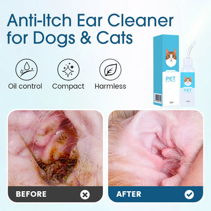 🐶🐱 Nettoyant pour les oreilles, soulage les démangeaisons chez les chiens et les chats