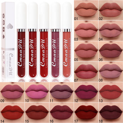Pousbo® Rouge à lèvres liquide mat et waterproof 18 couleurs