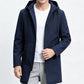 🍂 Protection & Style | Veste Homme Mi-Longue Coupe-Vent à Capuche⚡ Livraison gratuite