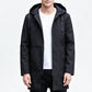 🍂 Protection & Style | Veste Homme Mi-Longue Coupe-Vent à Capuche⚡ Livraison gratuite