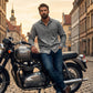 💙 Style Denim Intemporel | Chemise Homme Délavée Coupe Décontractée