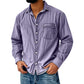 💙 Style Denim Intemporel | Chemise Homme Délavée Coupe Décontractée