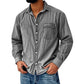 💙 Style Denim Intemporel | Chemise Homme Délavée Coupe Décontractée