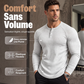 🔥 -53 % Aujourd’hui | T-shirt Henley Homme Côtelé Coupe Ajustée