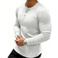 🔥 -53 % Aujourd’hui | T-shirt Henley Homme Côtelé Coupe Ajustée