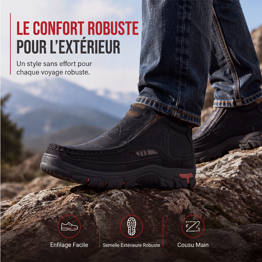 👞 Confort Sans Effort | Chaussures Homme à Enfiler Effet Cuir