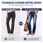 ✨ Offre Privilège · -54 % | Jean Stretch Femme à Ourlets Boutonnés