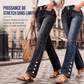 ✨ Offre Privilège · -54 % | Jean Stretch Femme à Ourlets Boutonnés