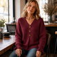 🌸 -53 % Aujourd’hui | Pull Femme en Maille à Col V