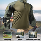 🏕️ Conçu pour Bouger | Haut Outdoor Homme Multi-Poches & Respirant