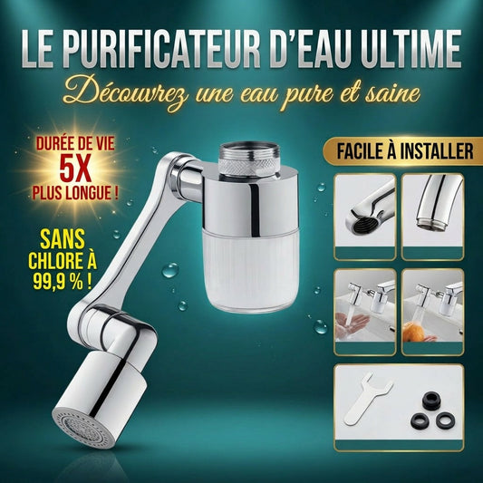 Robinet multifonctionnel rotatif à 360°
