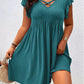 👗56% de réduction💞 Robe femme col V à volants – Élégante, cintrée & polyvalente – Parfaite pour le bureau, les brunchs ou les rendez-vous romantiques – chic et féminine 🌸