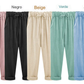 🔥New Arrival Hot Sale 🔥 Women's Solid Color Elastic Waist Loose Nine-Point Pants