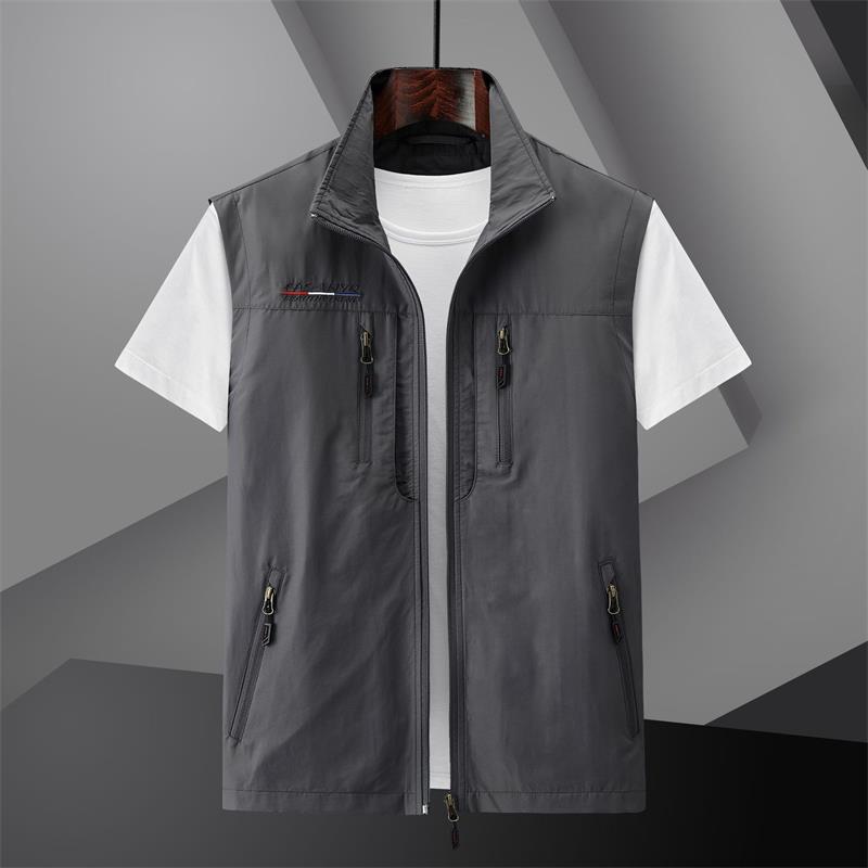 VINTAGE LL Fève Mouche Gilet Homme Grand Tan Extérieur Poches VINTAGE LL Fève Mouche Gilet Homme Grand Tan Extérieur Poches