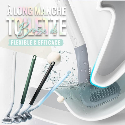 Brosse de toilette à long manche